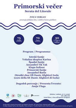 Primorski večer, letak
